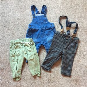 ZARA baby boy an H&M bundle: overall + 2pants
